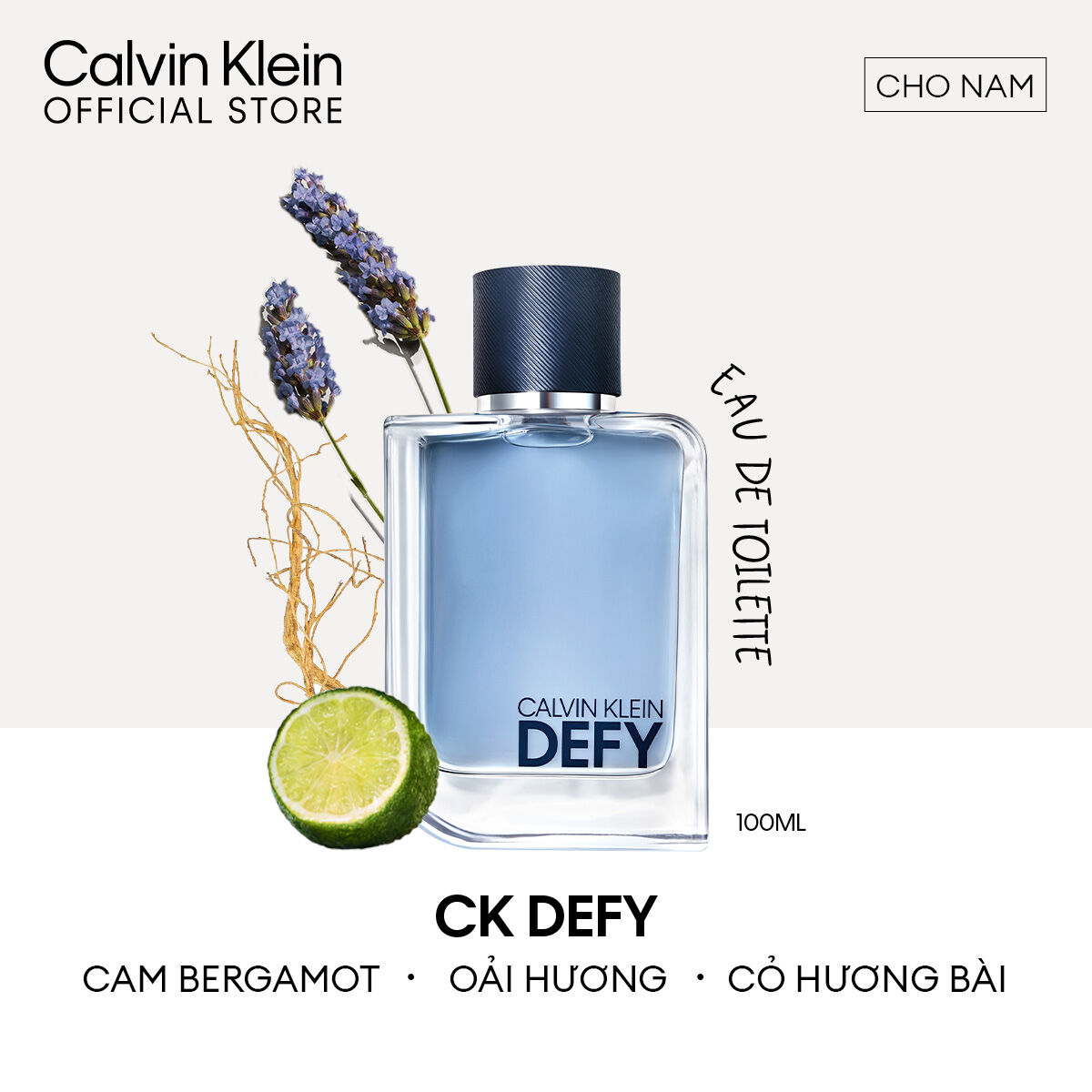 [CLEARANCE SALE] Nước Hoa Nam Calvin Klein Defy EDT 100ml