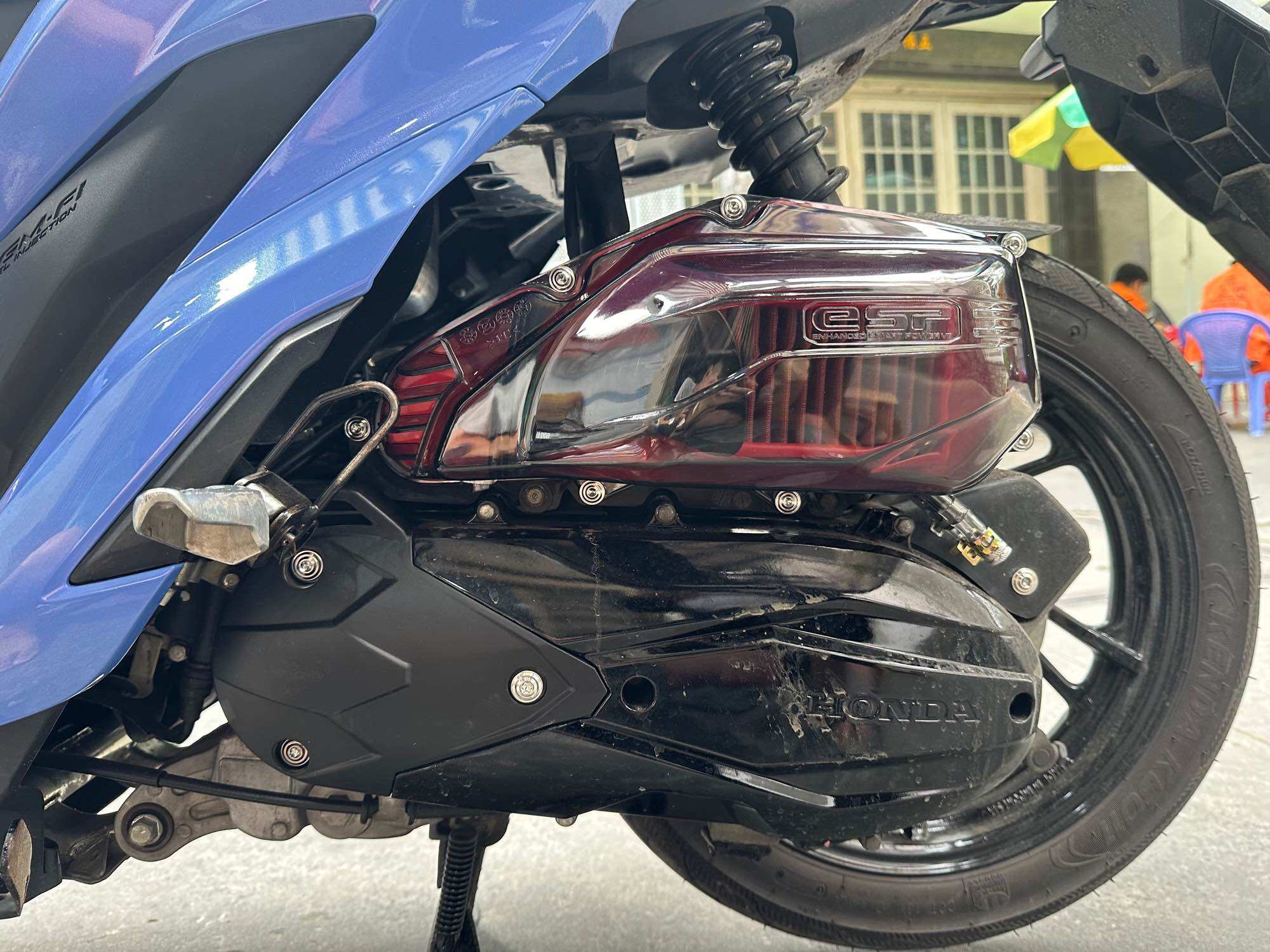 Ốp Pô E Dành Cho Vario/Click/Airblade Đen Khói
