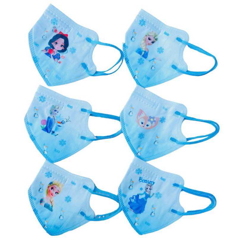 Gói 10 cái khẩu trang công chúa 4D cho bé 2-12 tuổi( ngầu nhiên)