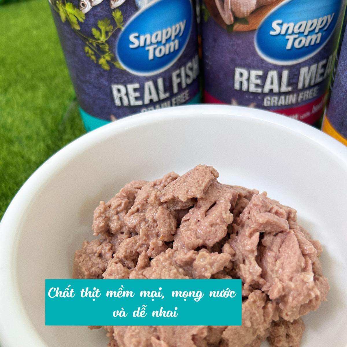 [COMBO 12 lon] pate snappy tom cho mèo lon 400g