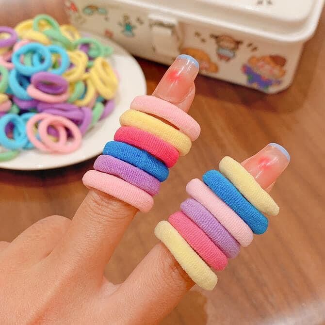 ỐNG 100 THUN CỘT TÓC CHO BÉ CO GIÃN SIÊU XINH