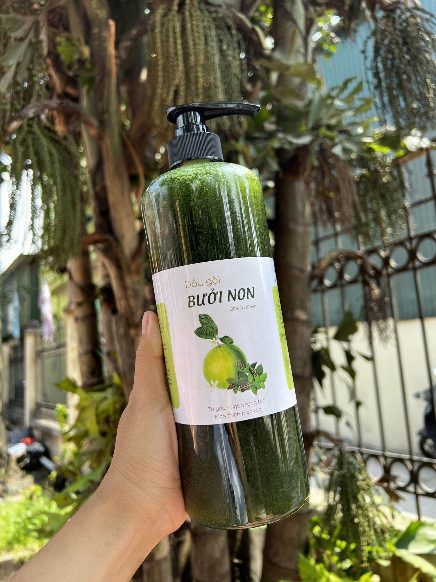 1 lít dầu gội bưởi non - kích thích mọc tóc con giảm rụng tóc