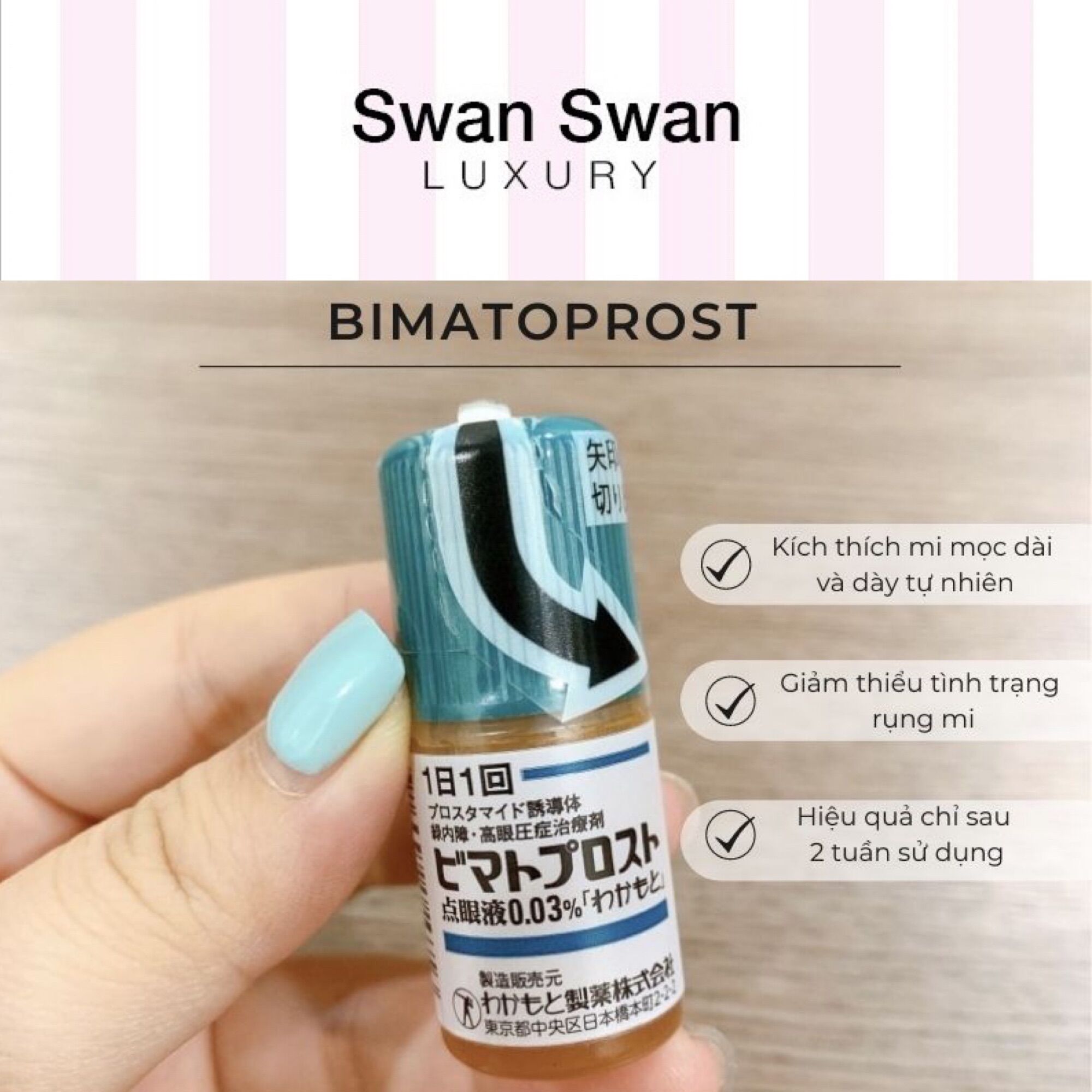 Mọc Mi Nhật Bản Bimatoprost Dày Mi Siêu Dầy
