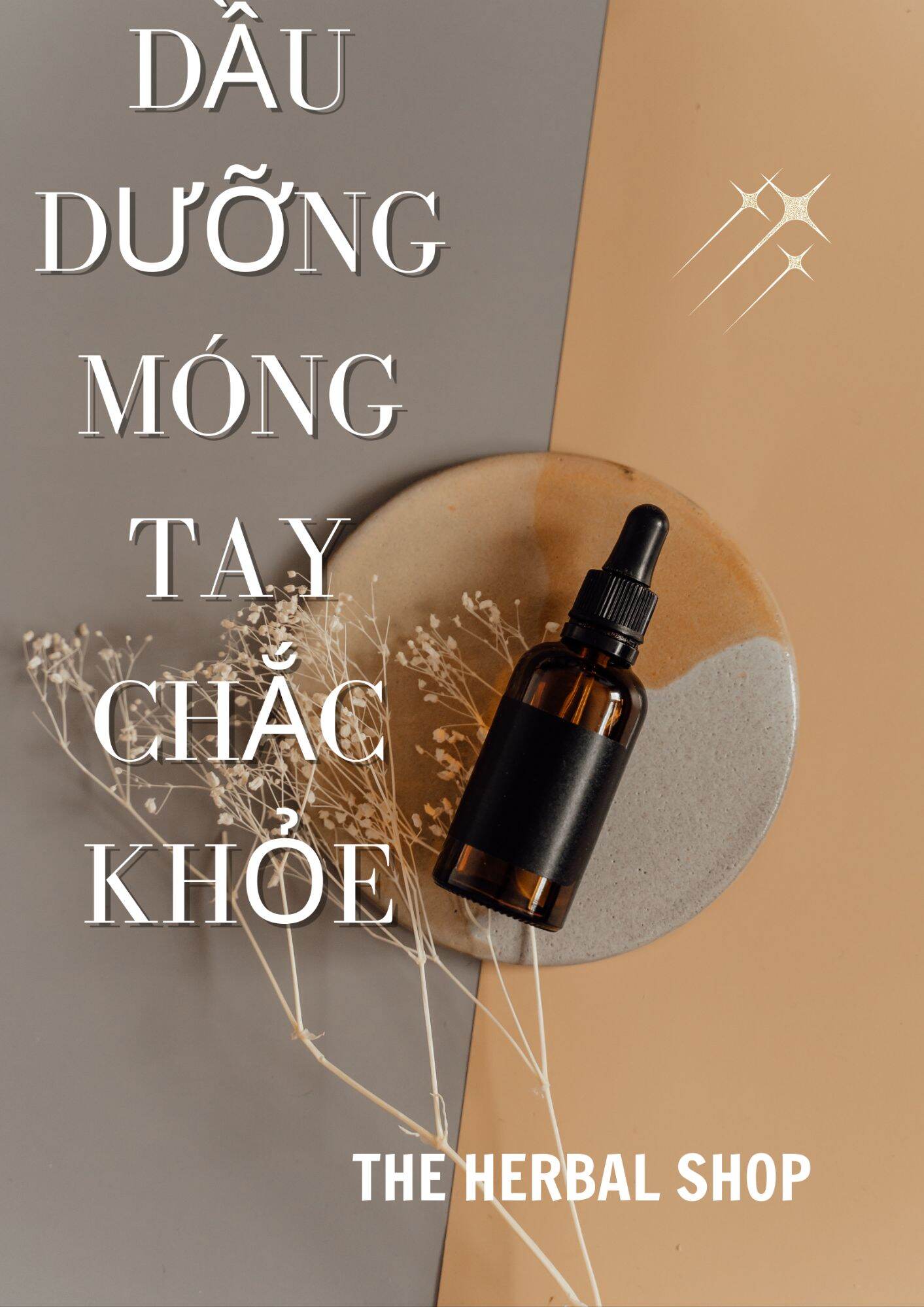 Dầu Dưỡng biểu bì quanh móng và dầu dưỡng móng chắc khỏe 10ml The Herbal shop