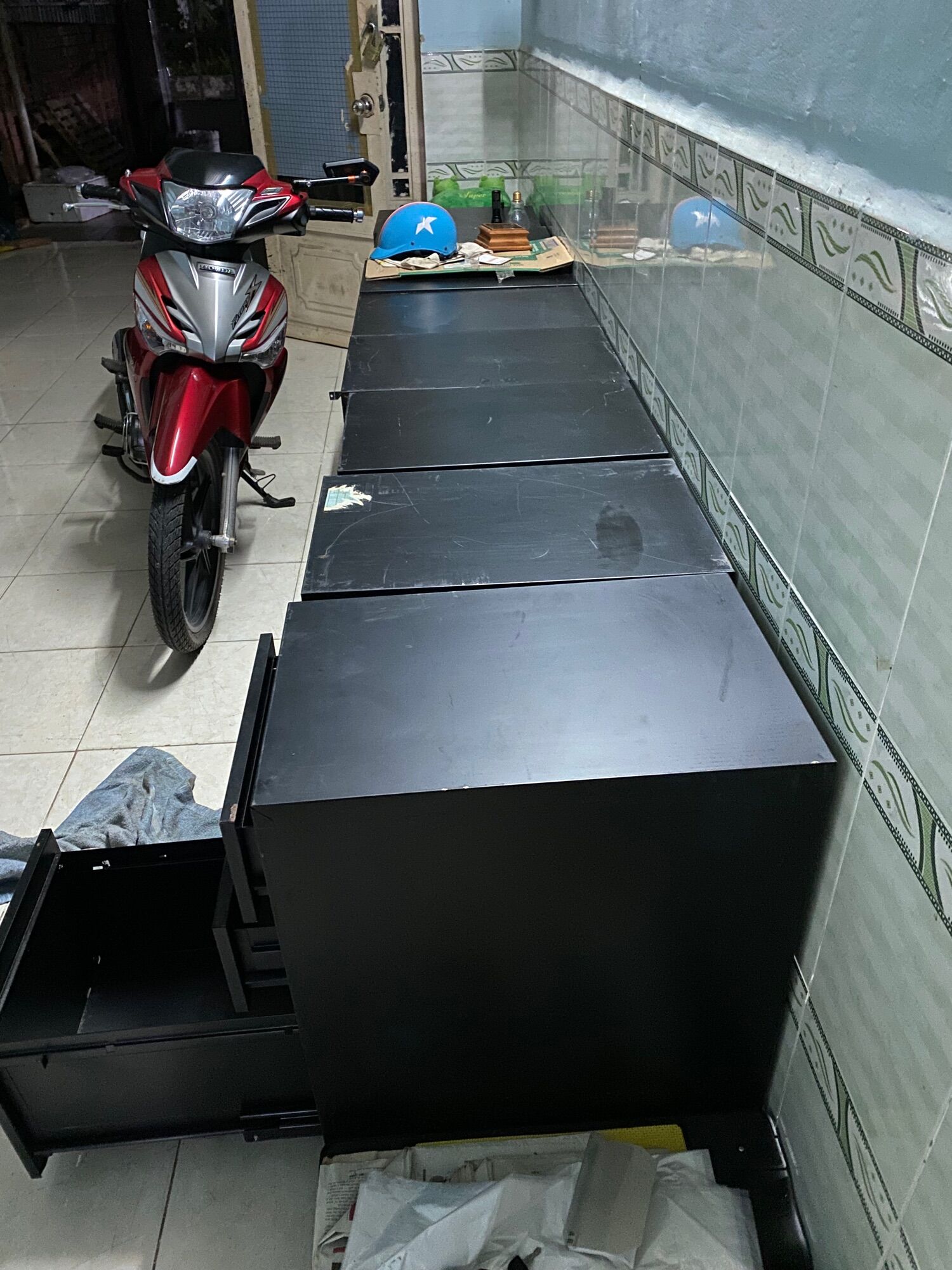 Tủ đồ nghề Nhật Bãi nặng 32kg.