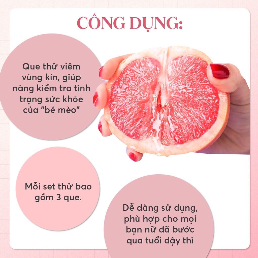 [XẢ NGHỈ BÁN] Que thử viêm phụ khoa, âm đạo tặng cốc thử