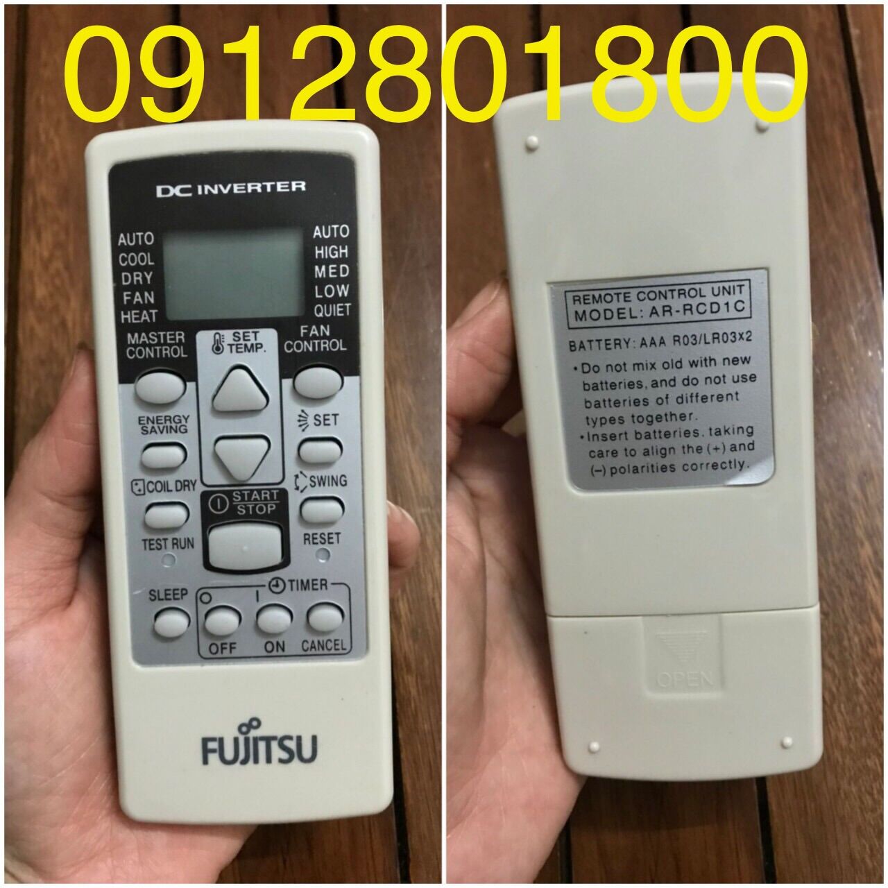 Điều khiển điều hoà fujitsu dc inverter remote máy lạnh