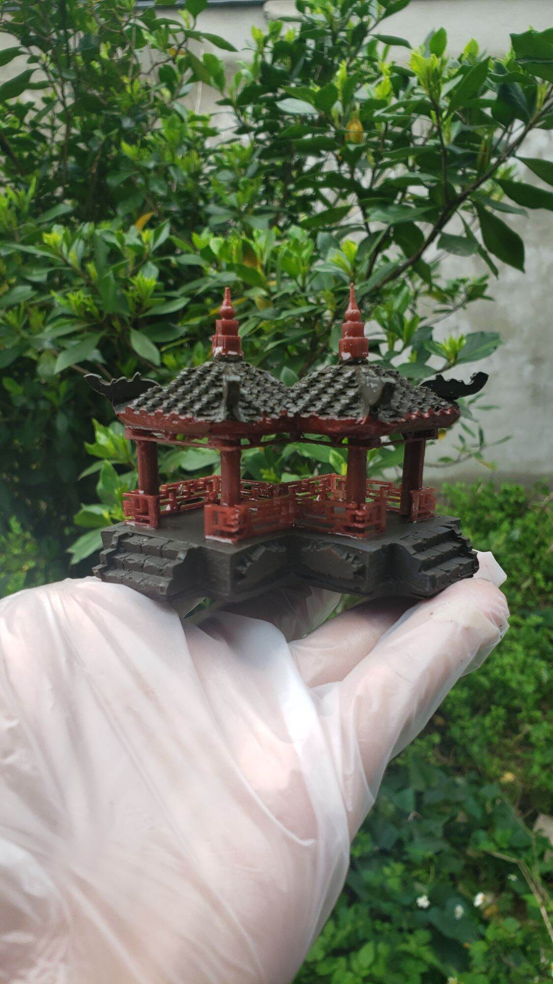 Mô hình trang trí tiểu cảnh. Chòi kép