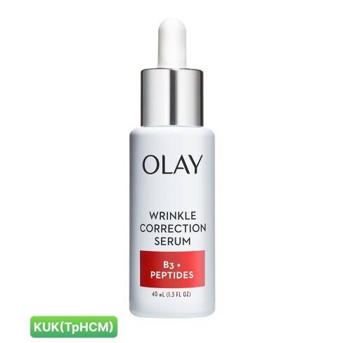 Tinh chất khắc phục nếp nhăn Serum Olay Wrinkle Correction with Vitamin B3 + Collagen Peptides 40ml