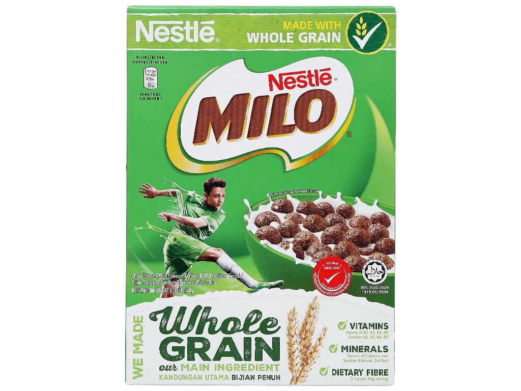 [HCM]Ngũ cốc ăn sáng Milo vị cacao và lúa mạch 330g