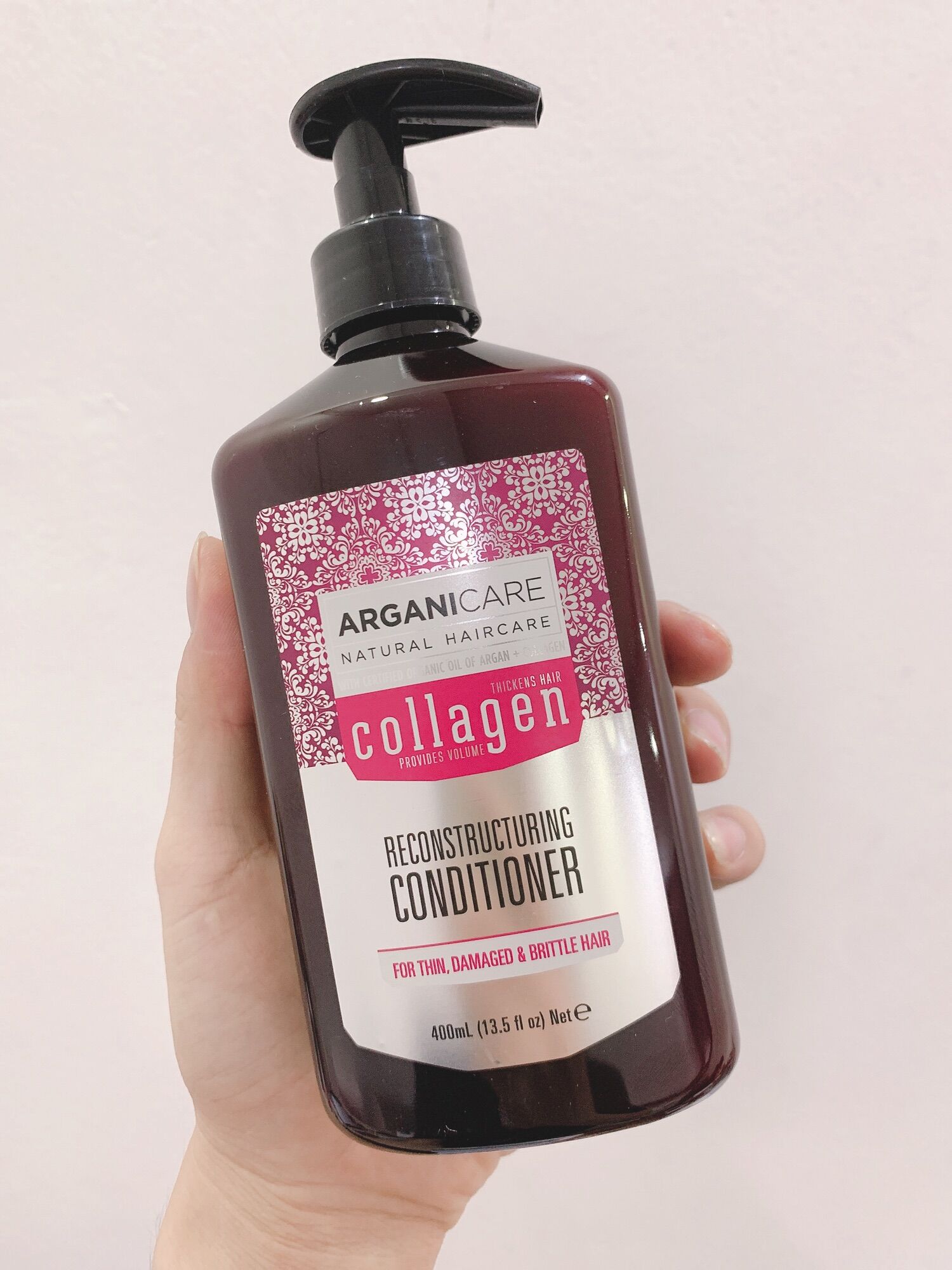 Combo dầu gội + xả ArganiCARE Collagen 400ml