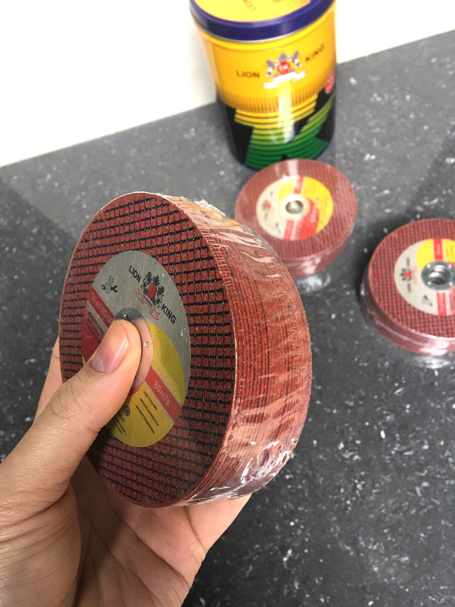 100 viên Đá Cắt sắt, inox Sư tử Lion king