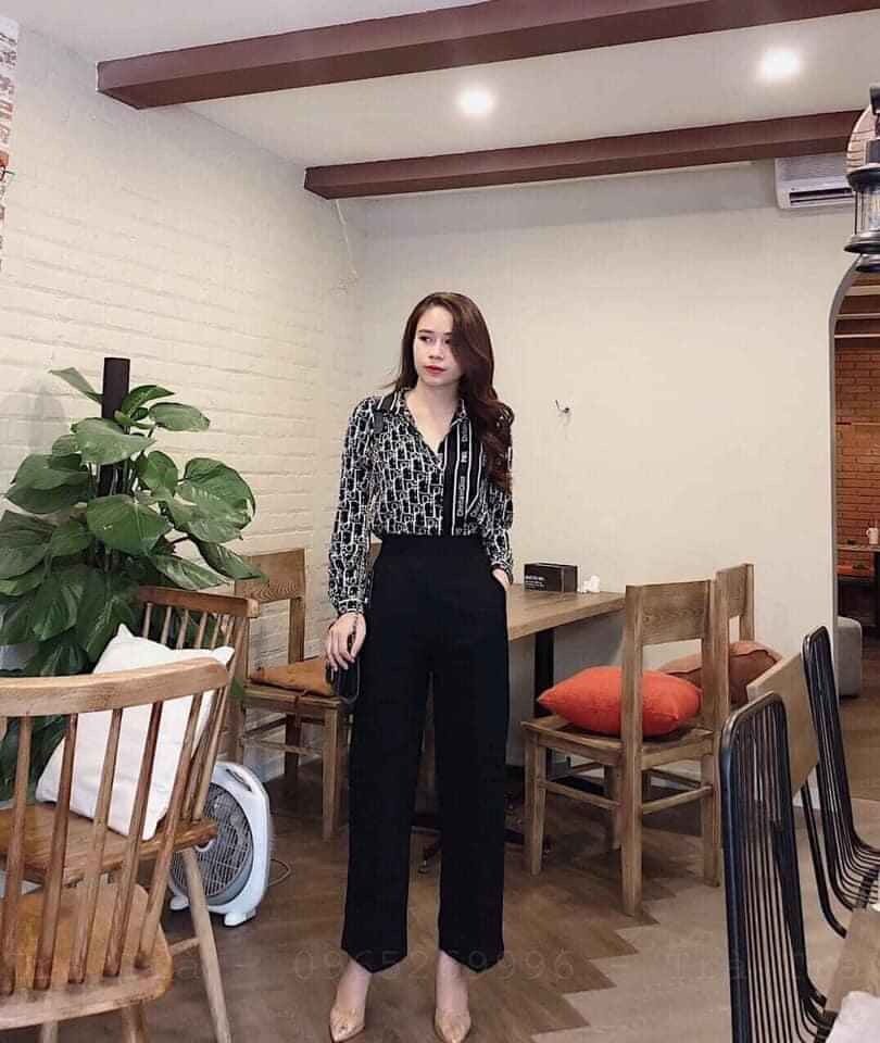 Quần ống rộng công sở