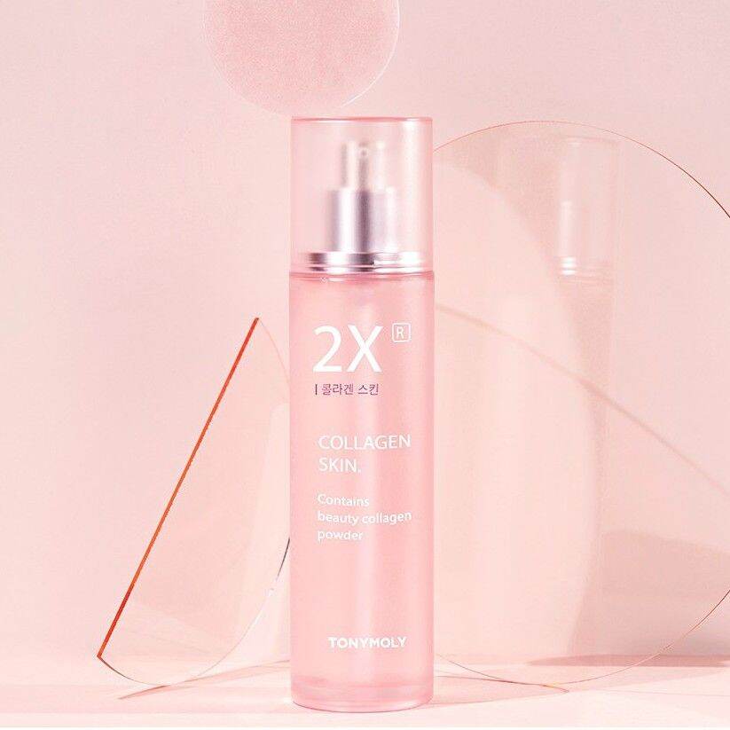 Nước hoa hồng tonymoly 2x® collagen skin