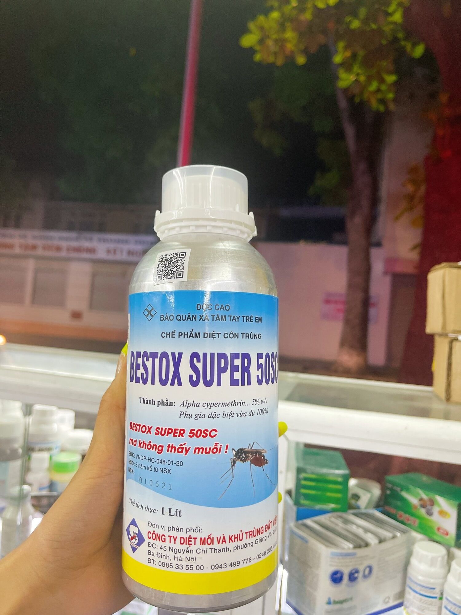 Thuốc diệt muỗi và côn trùng chai nhôm bestox super 50sc KHÔNG MÙI
