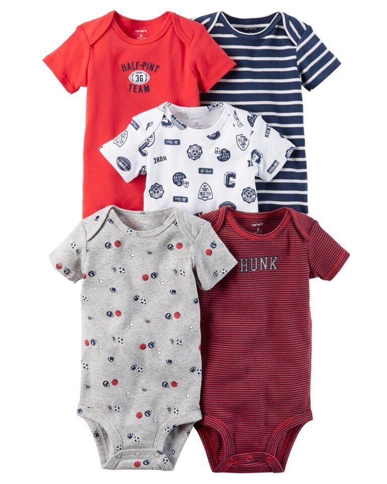 (Chọn mẫu size 12M) Bodysuit Carter, Bodychip cộc tay cho bé trai, bé sơ sinh