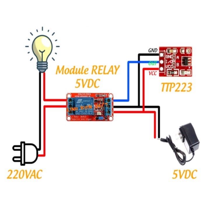 Module Công tắc Cảm ứng 1 chạm TP223