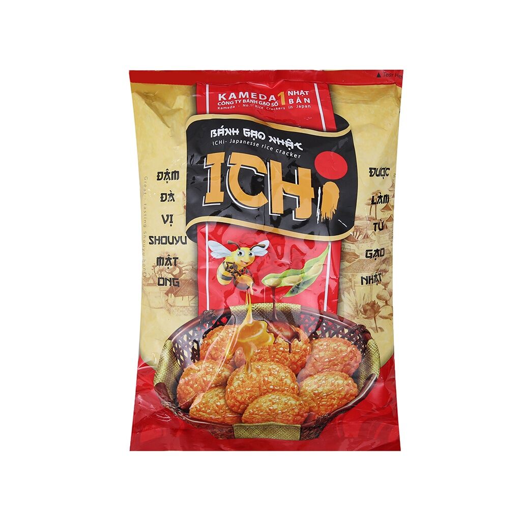 HCMBánh gạo Nhật Ichi vị Shouyu mật ong gói 100g
