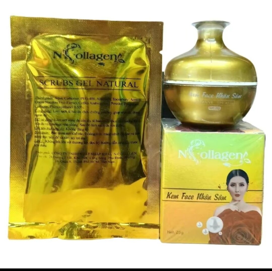 Face sâm n collagen 25 gam dưỡng trắng da ,xoá nám ,tàn nhang...
