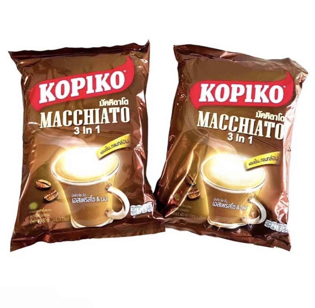 [ HCM ] ( Hàng Có Sẵn ) [ Date 2025 ] Cà Phê Sữa KOPIKO Macchiato Thái Lan ( 24g*20 gói )