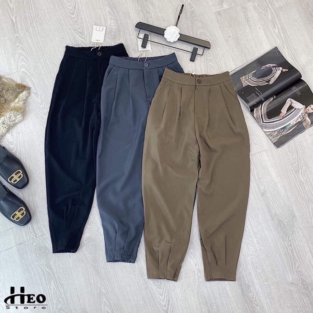 Quần baggy nữ lưng cao kéo khóa lai chân . kiểu dáng trẻ trung gam màu trung tính dễ phối đồ thiết cao cạp cao phía sau lưng thun mặc rất thoải mái nhà em về sẵn đủ size SMLXL XXl : 40_60kg mặc bao đẹp . quần baggy chất Tuyết mưa dày đẹp loại 1 mịn mát