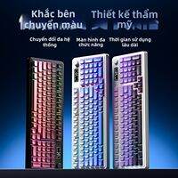 AULA | Bàn Phím Bluetooth Không Dây Ba Chế Độ Đèn Nhẹ Yên Tĩnh Có Khắc Bên Hông