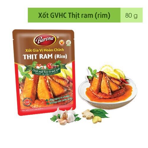 Xốt gia vị thịt ram (rim) Barona 80g