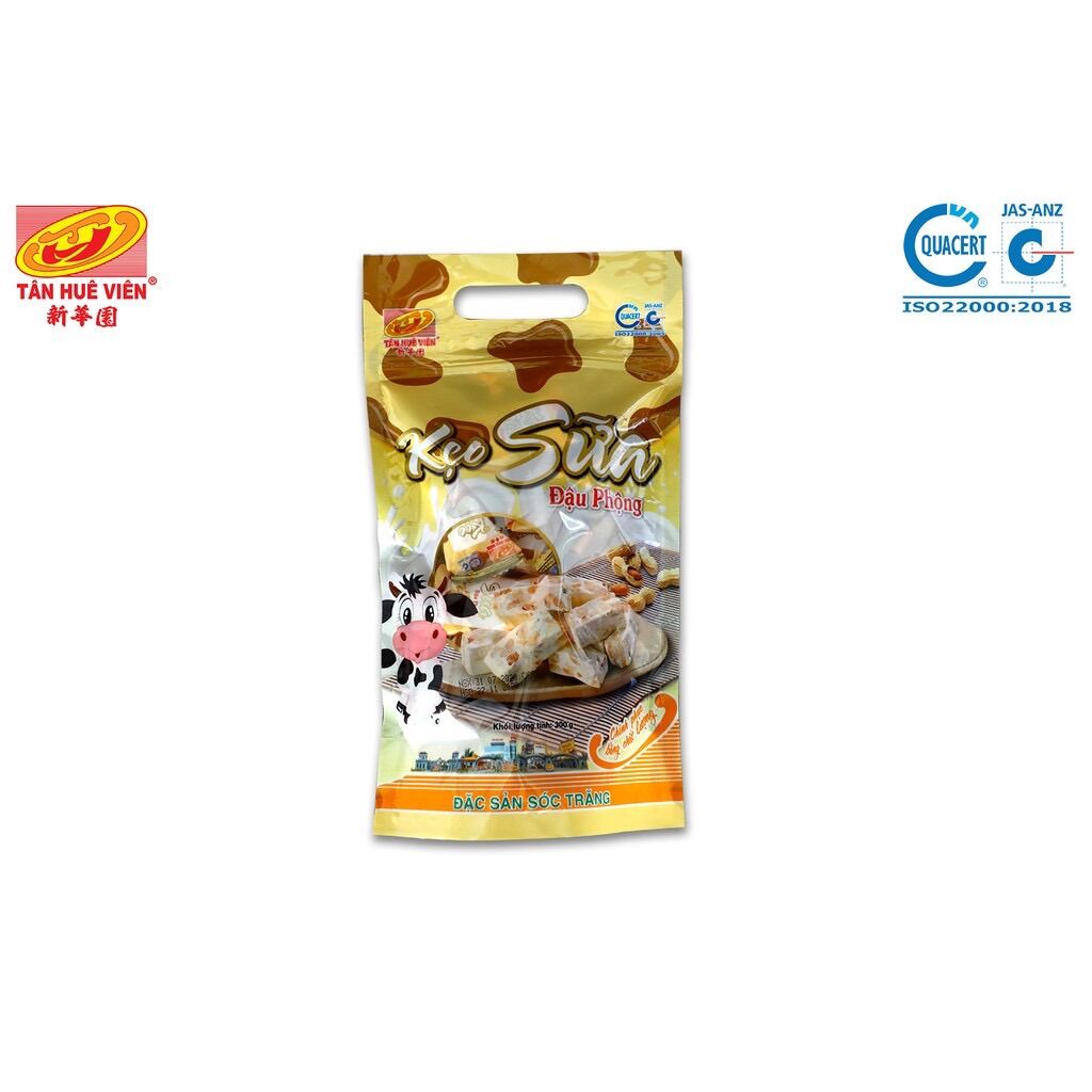 Kẹo sữa đậu phộng Tân Huê Viên 300gr