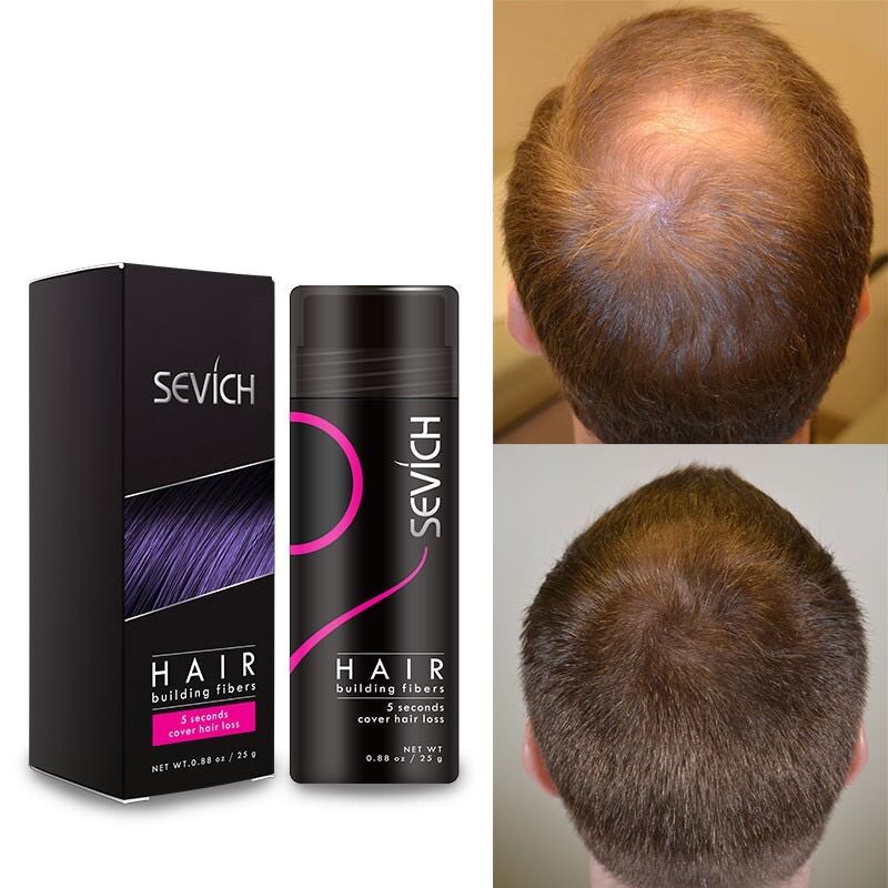 Sevich Bột phấn Phủ tạo sợi tóc làm dày tóc, che hói, che tóc thưa Hair building Fiber Sevich 25g