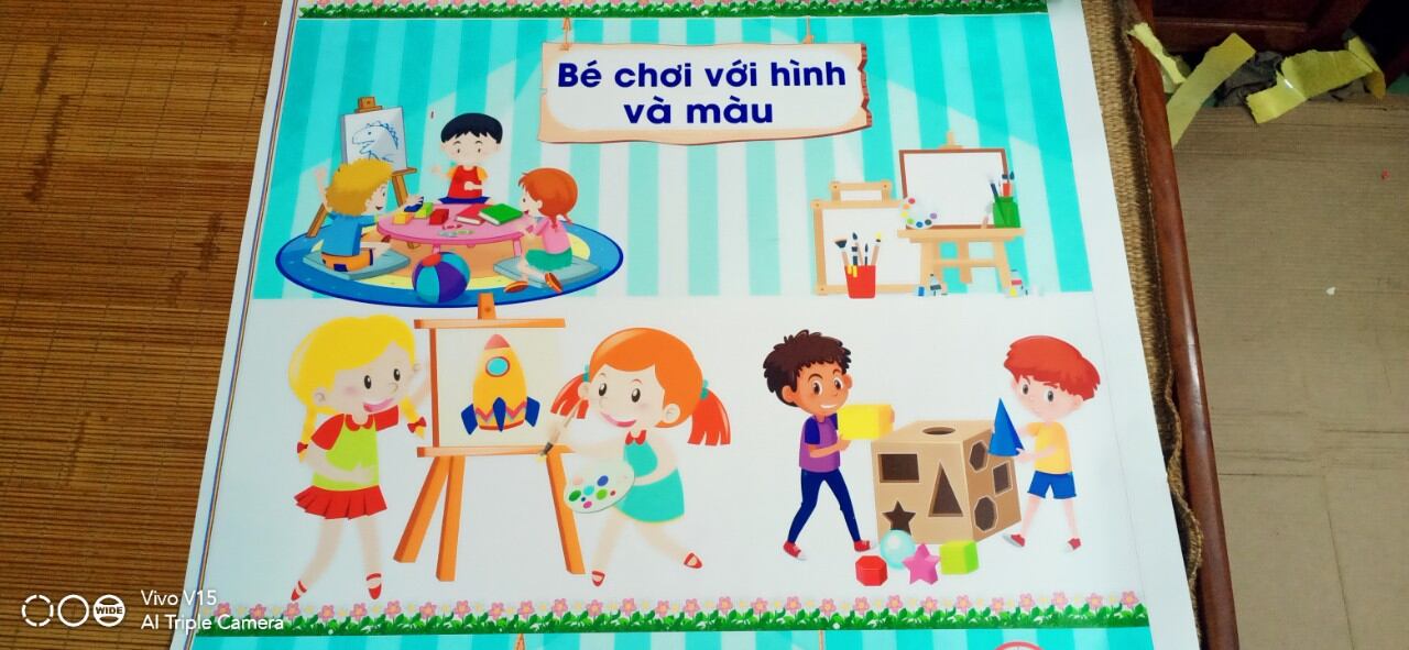 decal trang trí góc lớp khổ lớn