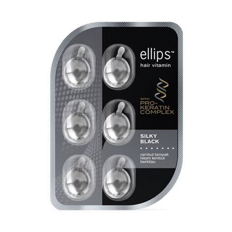 Serum Vitamin Dưỡng Tóc Đen Mượt 6'S Ellips Hair Vitamin Keratin 6'S Silky Black