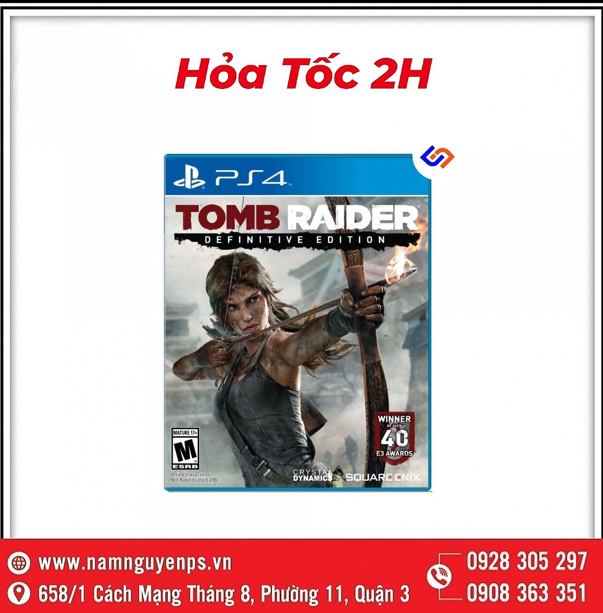Đĩa Game PS4 | Tomb Raider Definitive Edition