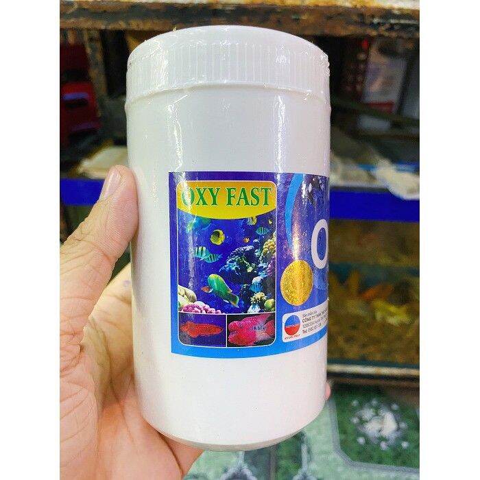 OXY FAST 200 G cung cấp oxi cho hồ cá phòng mất điện
