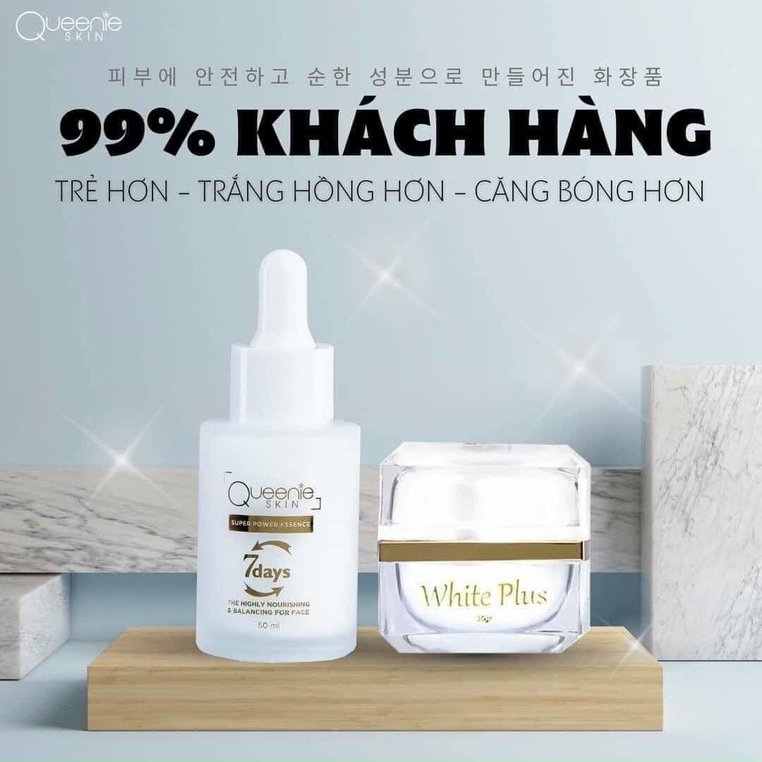 Combom kem dưỡng trắng da face lười và sirum trắng da huyết thanh 7dáy dưỡng da trẻ hơn trắng hồng hơn và căng bóng hơn
