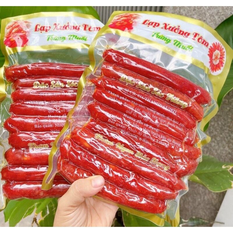 Lạp Xưởng Tôm Trứng Muối
