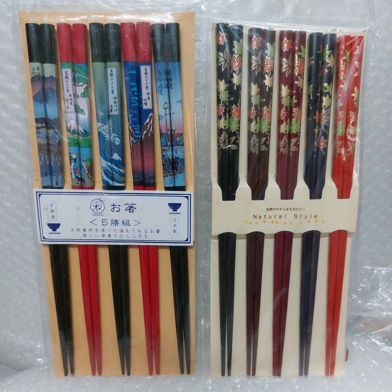 🥢Đũa gỗ Nhật Bản/Đũa tranh sơn mài truyền thống Nhật