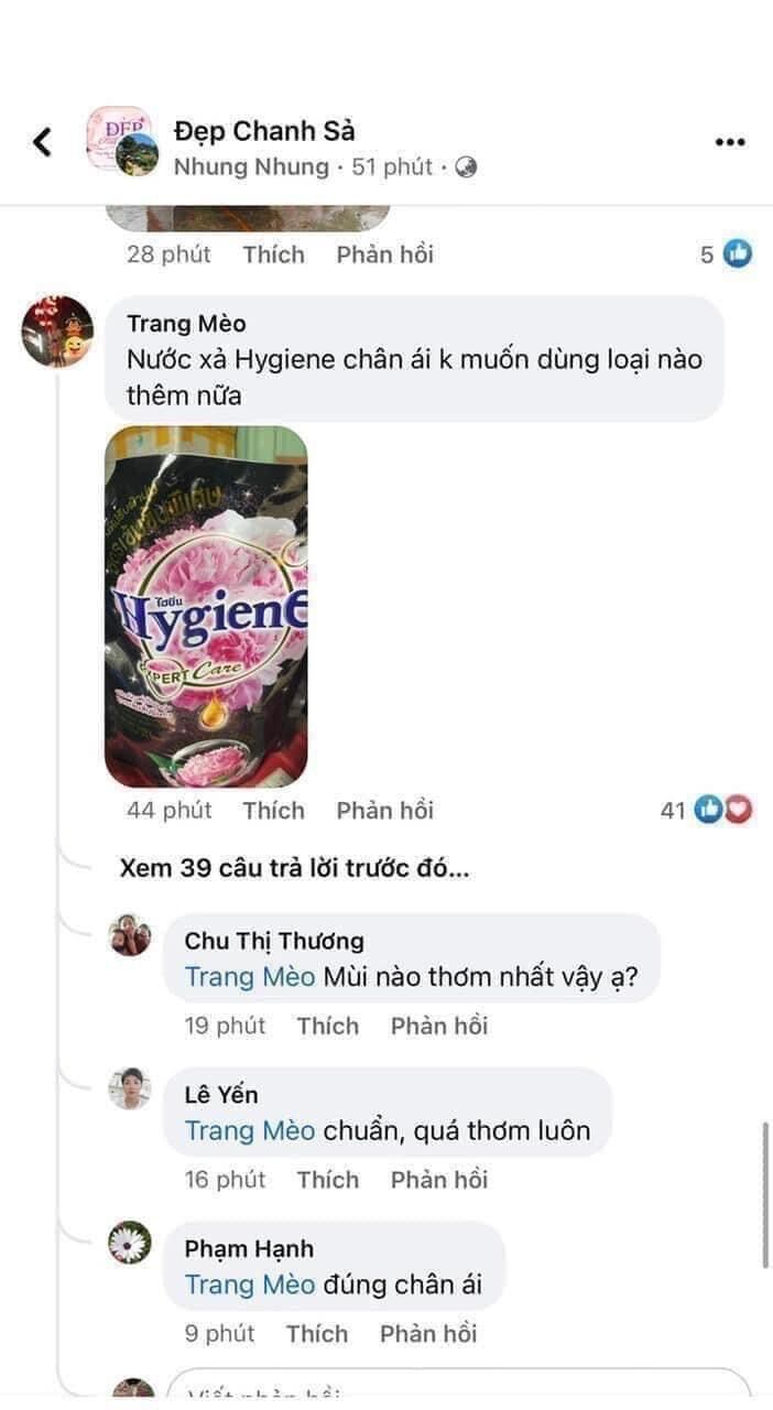 Nước xả vải hygiene 1150ml chuẩn thái lan