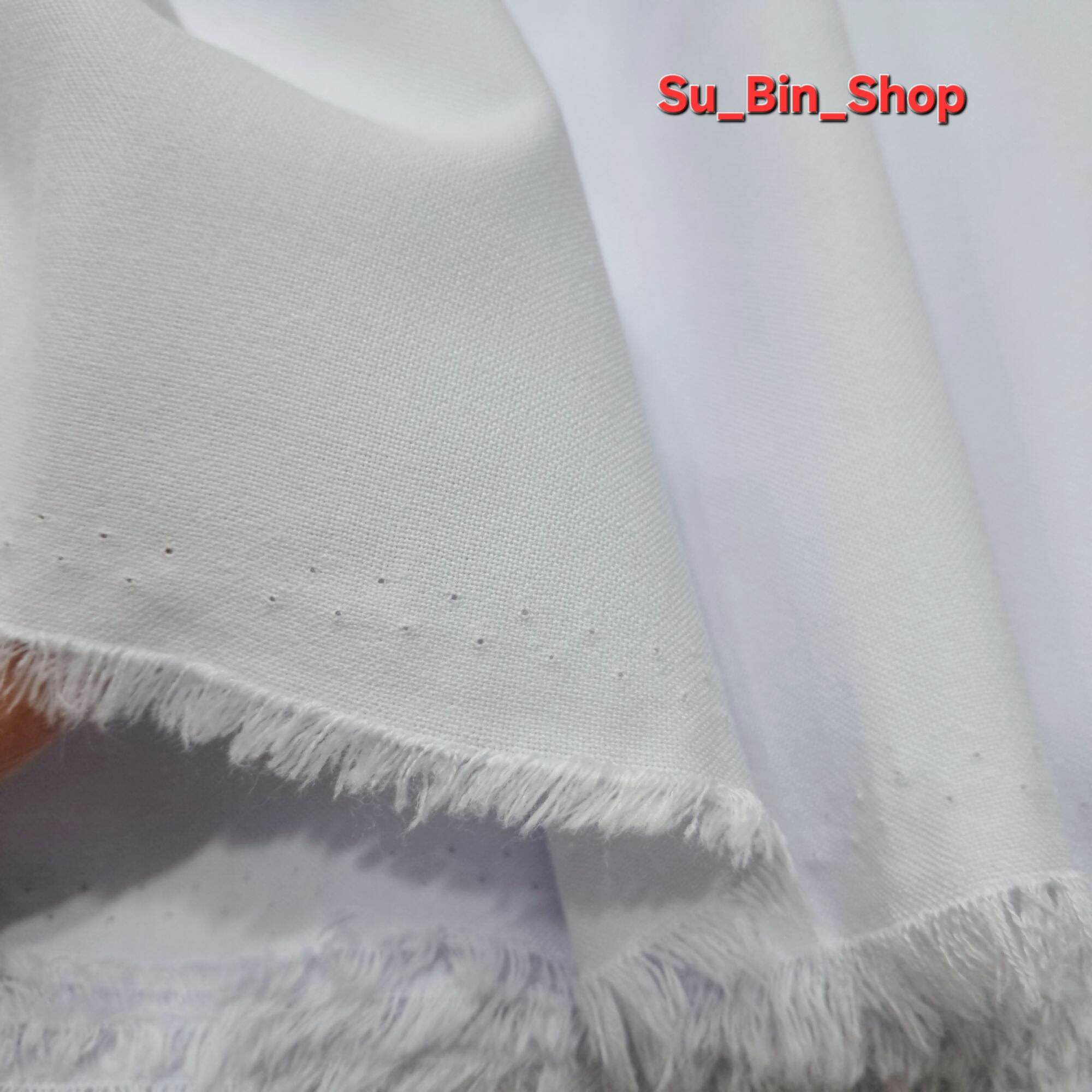 Vải kate FO trắng may đồ blouse y tá bác sĩ