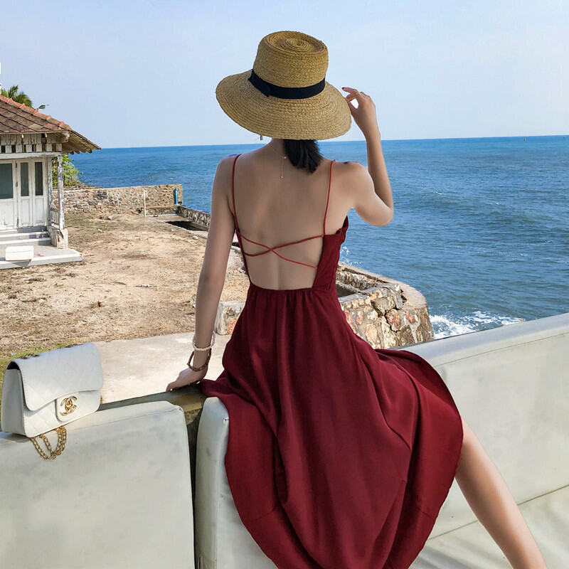 Phuket Bãi Biển Mùa Hè Nữ Thái Lan Khu Nghỉ Mát Bên Bờ Biển Dài Sanya Bali VÁY ĐẦM Mỏng Siêu
