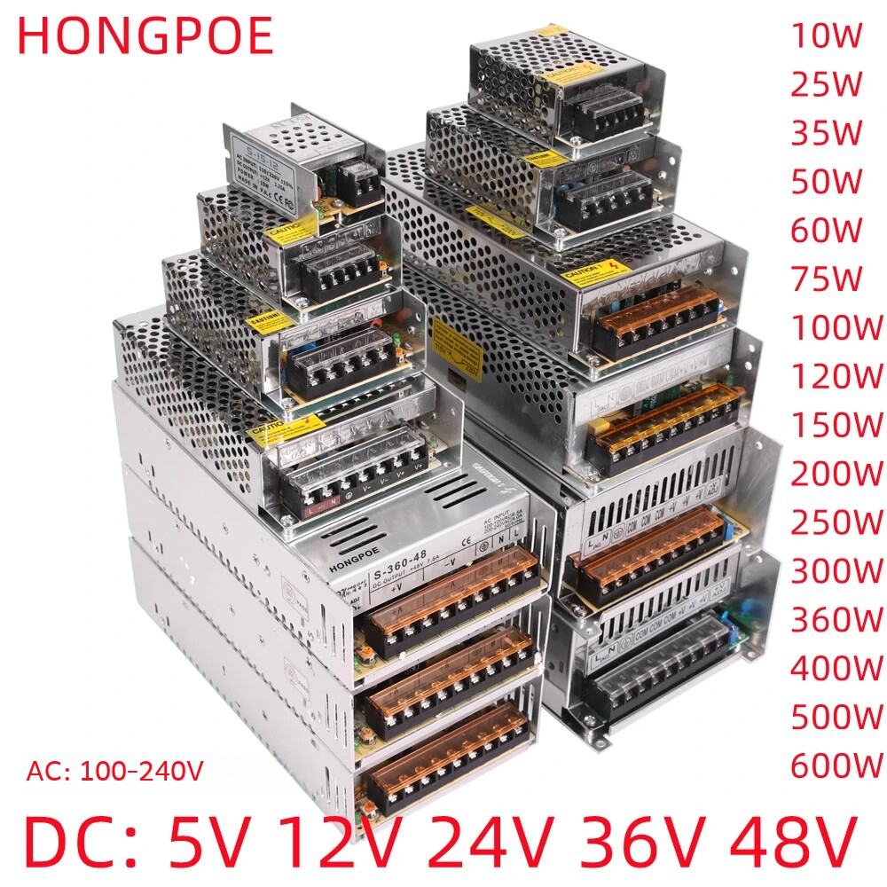 Chuyển Đổi Nguồn Điện DC 5V-48V Có Thể Điều Chỉnh Đầu Vào 220V Sang Đầu Ra 5V-48V Biến Áp Cho Đèn LE