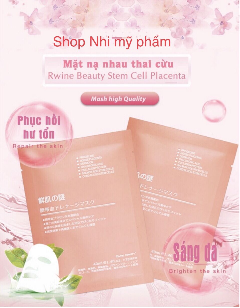 [Hcm]5 Cái - Mặt Nạ Nhau Thai Cừu Rwine Beauty Nhật Bản