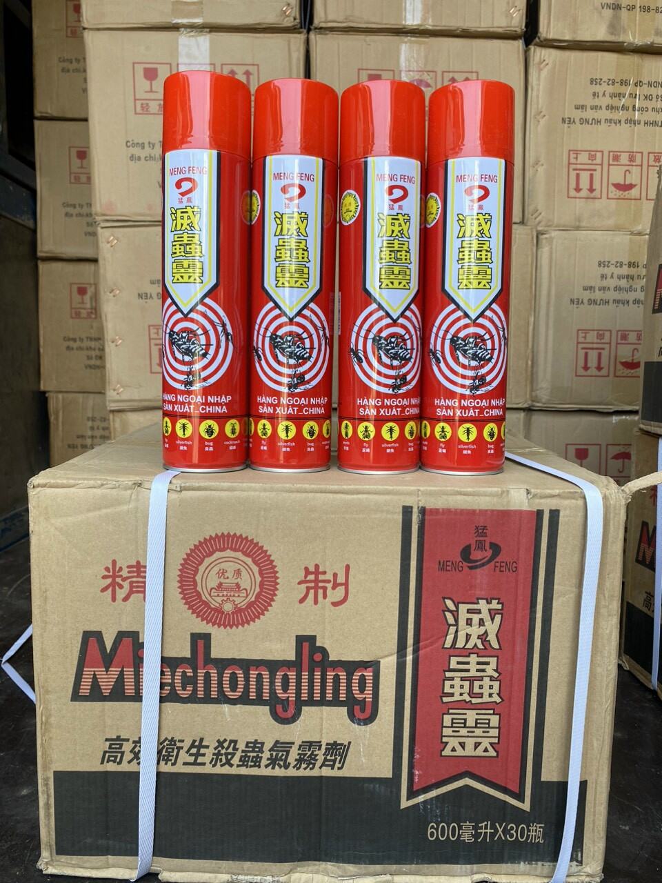 [ Mua Giá Sỉ ] Xịt Muỗi và Các loại côn trùng 600ml hàng nhập khẩu diệt nhanh gọn 7 loại côn trùng mùi dễ chịu không gắt, hiệu quả tối đa.