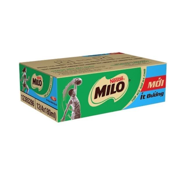 Thùng 48 hộp sữa milo 180ml
