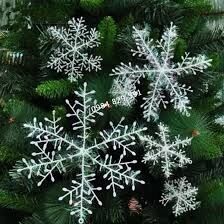 Bông tuyết trang trí Noel giáng sinh 6 bông/ Hoa tuyết trang trí Noel