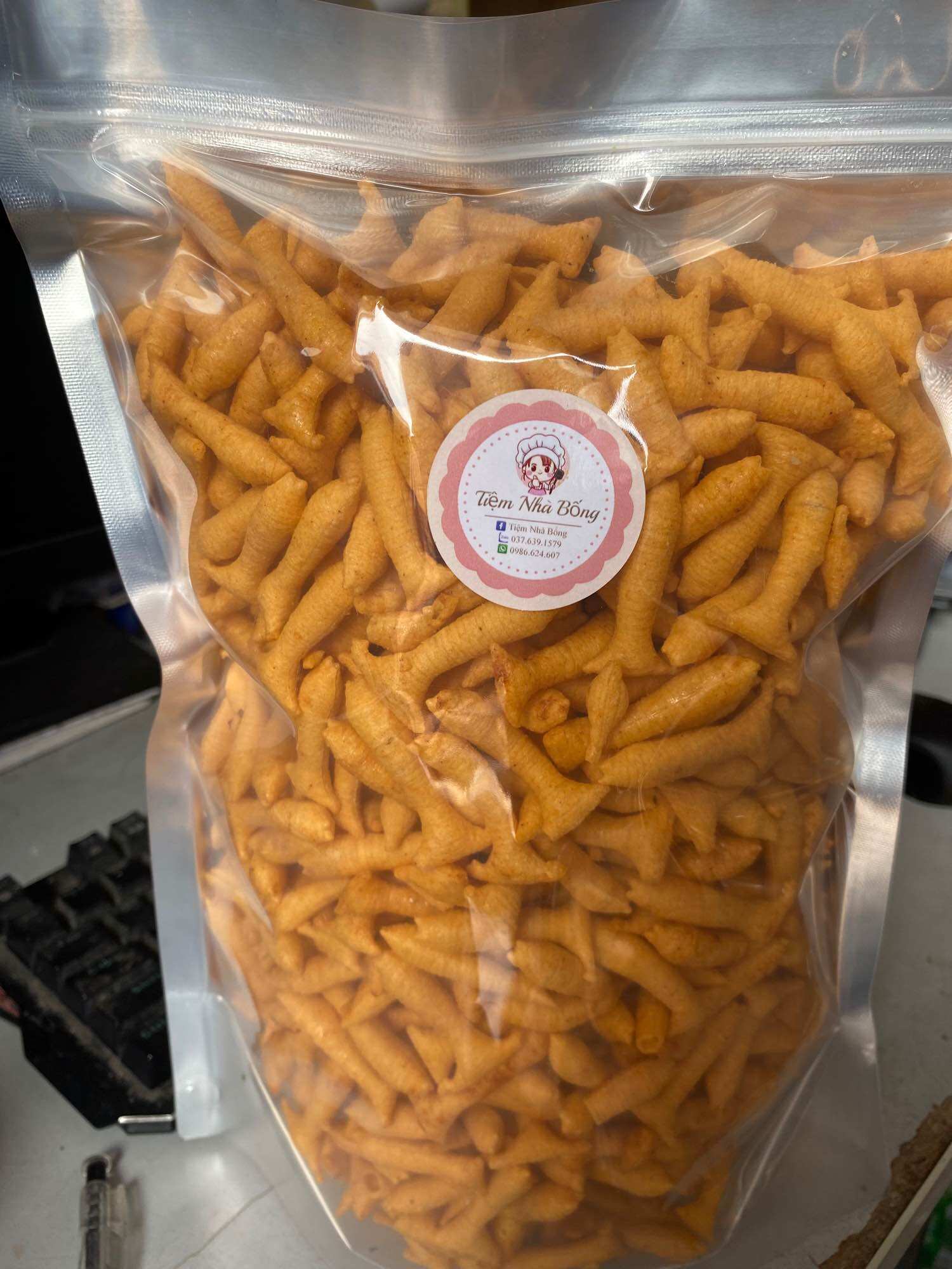 1kg snack cá phồng cay