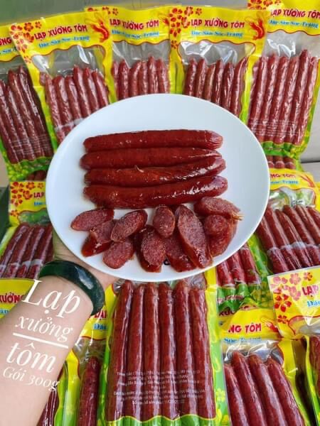 Lạp xưởng tôm gói 300gr