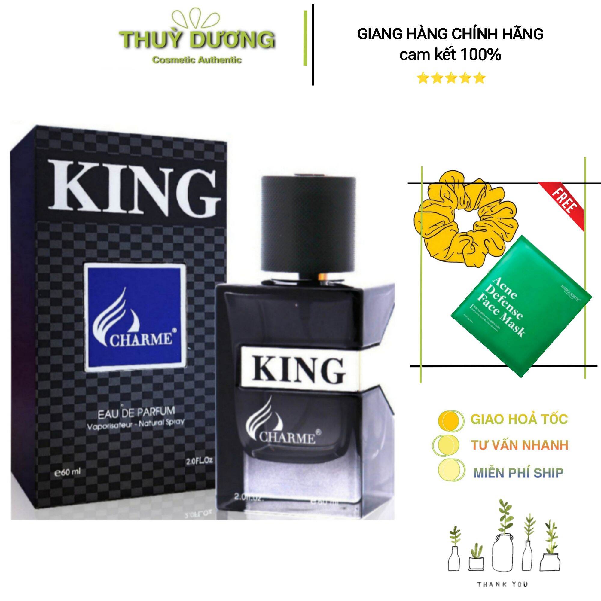 Nước hoa nam King Charme lôi cuốn mạnh mẽ