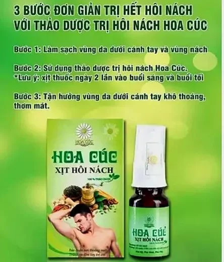 Xịt hôi nách hoa cúc xịt khử mùi nam nữ