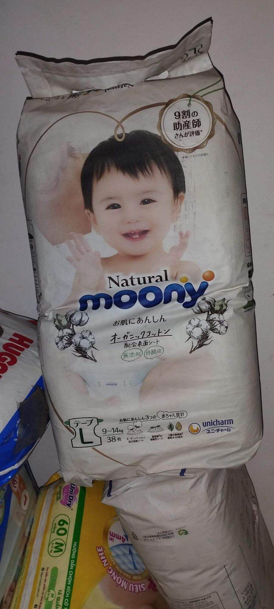 date t11/2024 Tã dán Moony Natural