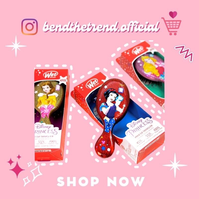 Lược wetbrush disney princess mini detangler